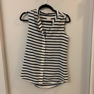 J Crew navy blouse